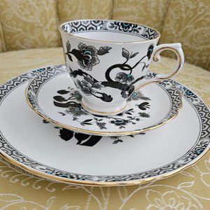 FINAL PRICE DROP! 3-pc set English teacup, saucer, dessert plate